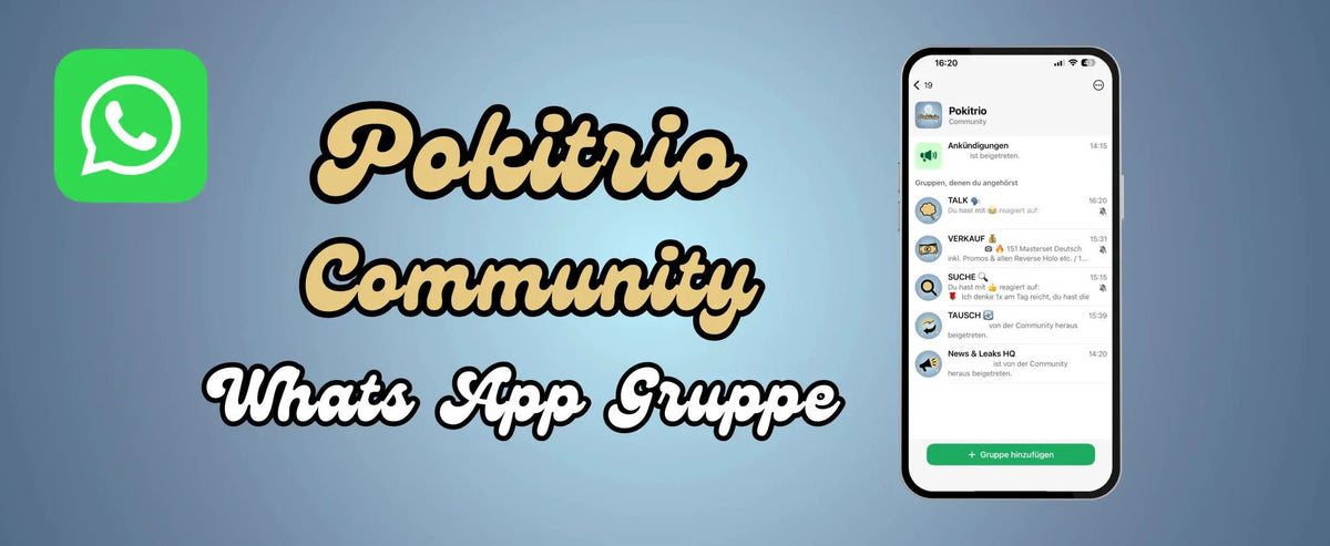 💬 Talk. TCG-Liebe – Komm in unsere Pokémon WhatsApp Community! 🧡⚡ - pokitrio