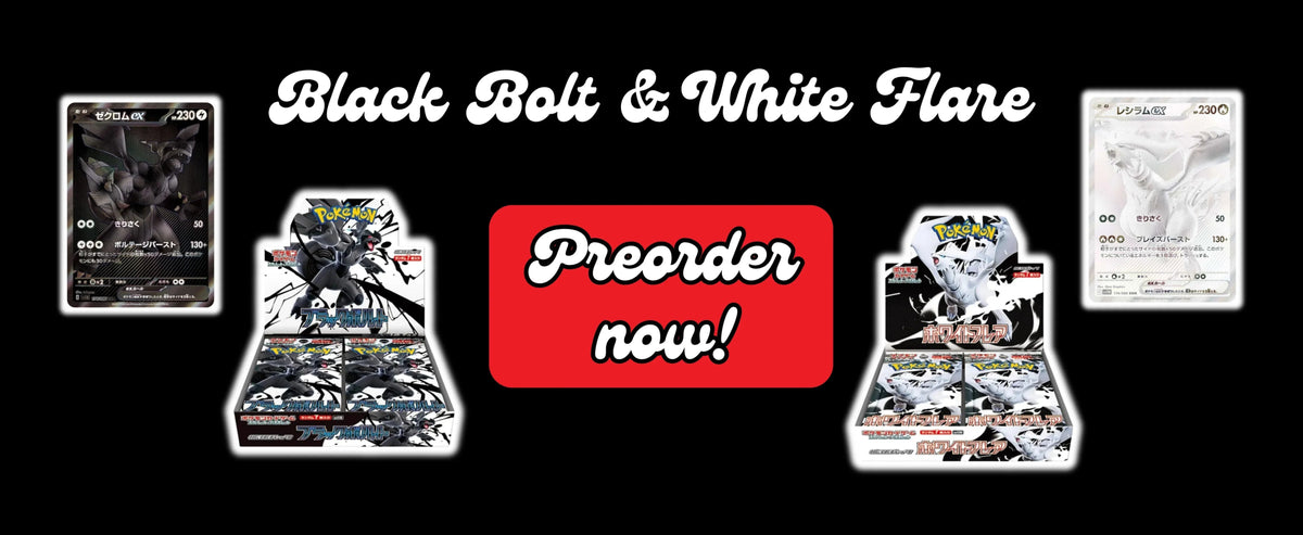 🤍🖤  White Flare & Black Bolt 🤍🖤 Das neue Set aus Japan! - pokitrio